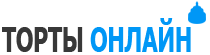 Лого 4 голубой для сайта ТОРТЫ ОНЛАЙН